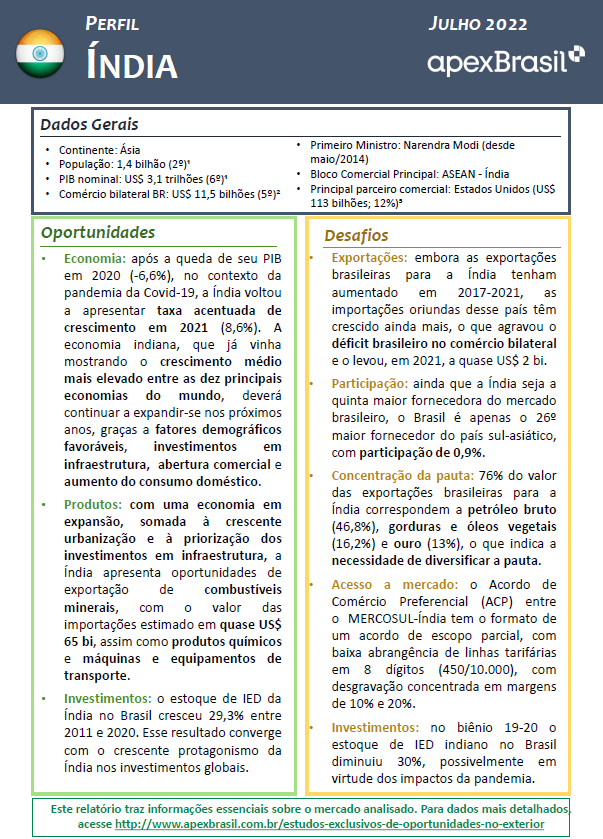 PERFIL ÍNDIA - 2022